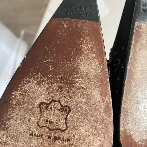 Stuart Weitzman shoes fabric and rhinestones 9US - Picture 7 of 9